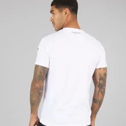 Avant Garde T-Shirt Herren Kryptisch Weiß