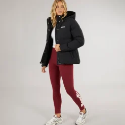 Bench Damen Atha Kurze Steppjacke Schwarz