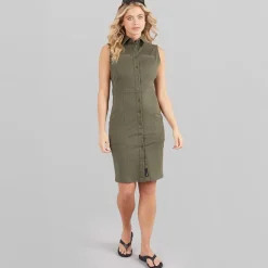 Bench Damen Cargo Kleid Khaki