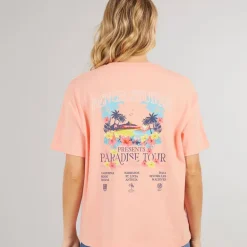 Bench Damen Craya T Shirt Pink Coral
