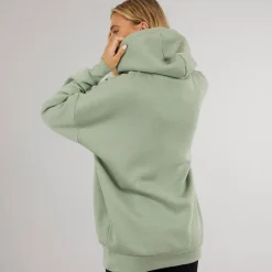 Bench Damen Dayla Oversized Kapuzenpullover Dunkel Salbei Grün