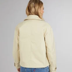 Bench Damen Hüftlange Trenchcoat Beige