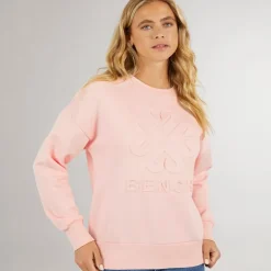 Bench Damen Ilma Sweatshirt Hell Rosa