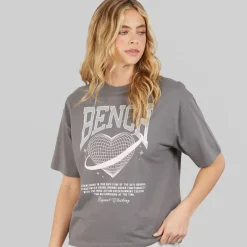 Bench Damen Jilen T Shirt Charcoal