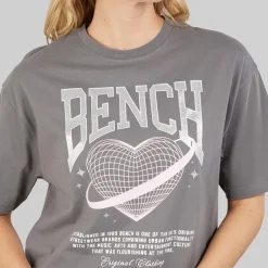 Bench Damen Jilen T Shirt Charcoal