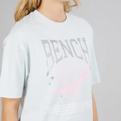 Bench Damen Jilen T Shirt Light Blue