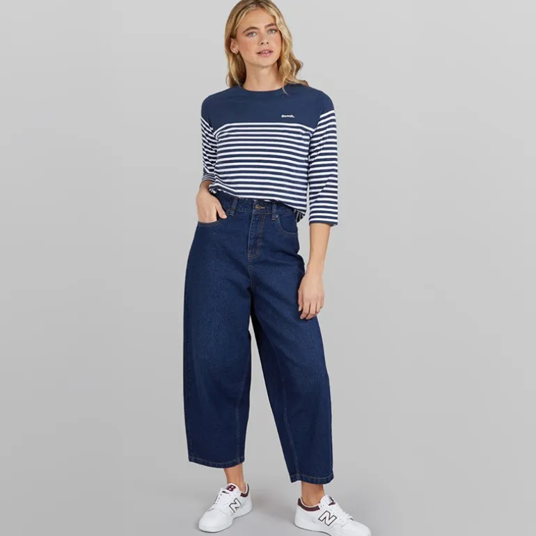 Bench Damen Karottenjeans Dark Blue