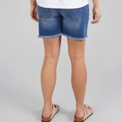 Bench Damen Kaylie Denim Shorts Mittelblau