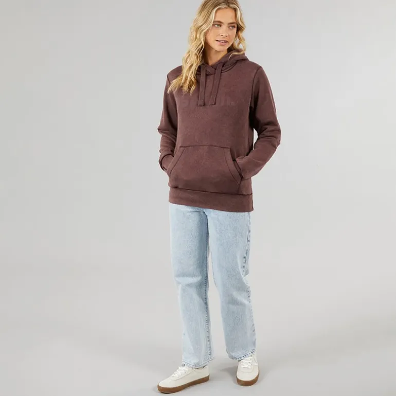 Bench Damen Lerenna Hoodie Gewaschenes Mauve Wein