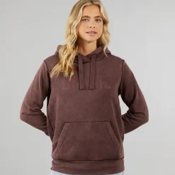 Bench Damen Lerenna Hoodie Gewaschenes Mauve Wein