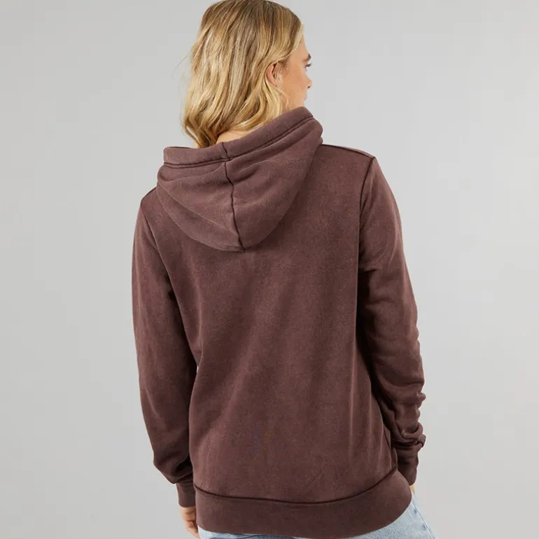 Bench Damen Lerenna Hoodie Gewaschenes Mauve Wein
