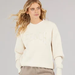 Bench Damen Lioh Oversized Sweatshirt Chalk