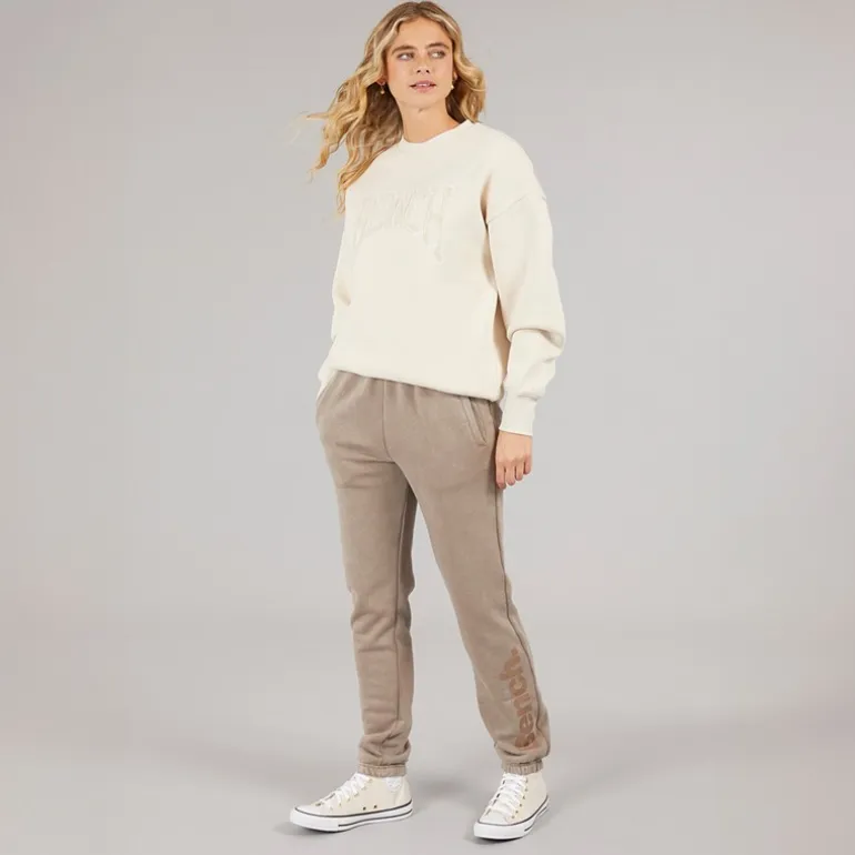 Bench Damen Lioh Oversized Sweatshirt Chalk