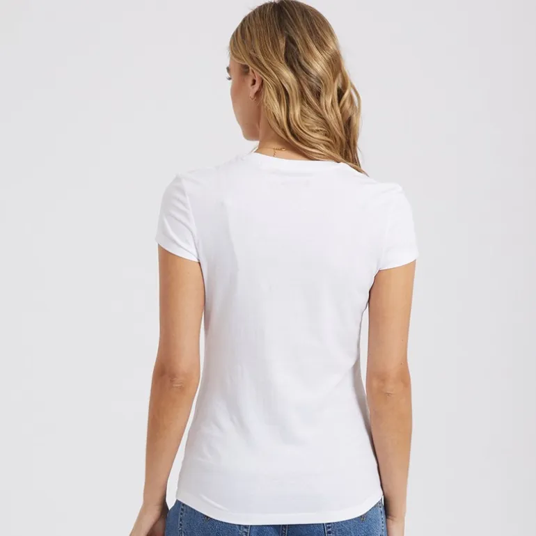 Bench Damen Lolah Drei Pack Graphic T-Shirts Pink/Silbergrau/Weiß