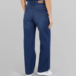 Bench Damen Maxina Weite Hose Jeans Dunkelblau