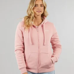 Bench Damen Mintz Teddy gefütterter Reißverschluss Hoodie Blush