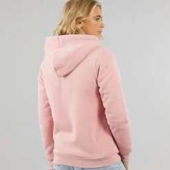 Bench Damen Mintz Teddy gefütterter Reißverschluss Hoodie Blush