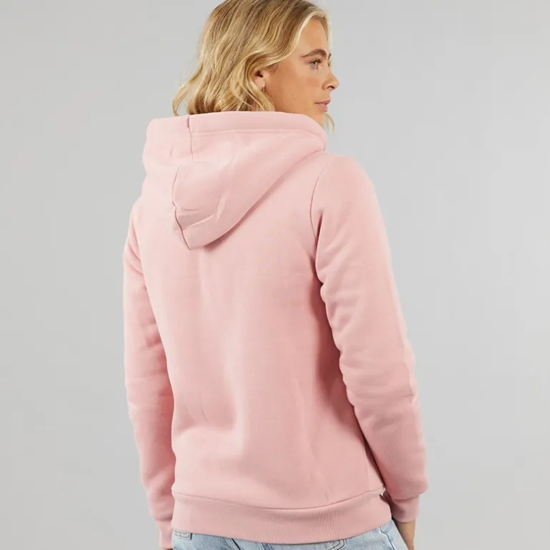 Bench Damen Mintz Teddy gefütterter Reißverschluss Hoodie Blush