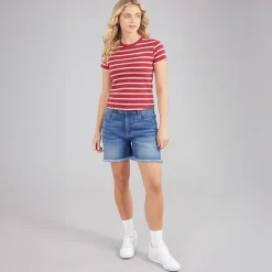 Bench Damen Miral T Shirt Cranberry Juice