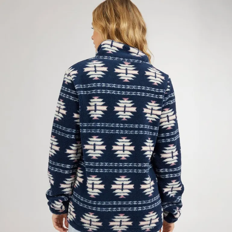 Bench Damen Navo Borg Fleece Marineblau