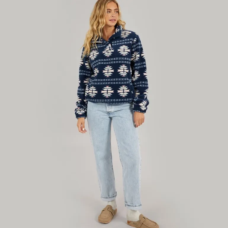 Bench Damen Navo Borg Fleece Marineblau