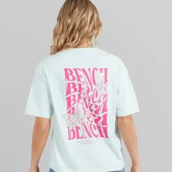 Bench Damen Reisy T Shirt Baby Blue
