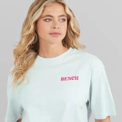 Bench Damen Reisy T Shirt Baby Blue