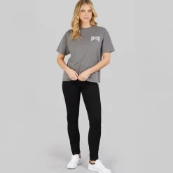 Bench Damen Renna T Shirt Charcoal