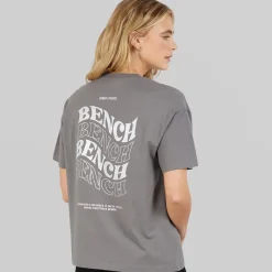 Bench Damen Renna T Shirt Charcoal