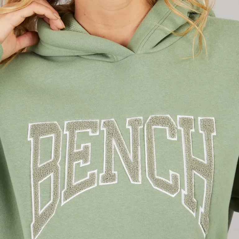 Bench Damen Riddy Oversized Hoodie Sage Green