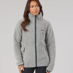 Bench Damen Sherpa Fleece Jacke Grau