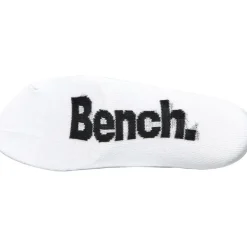 Bench Damen Socken mit Perlen Fünf Paar Trainer Liner Weiß