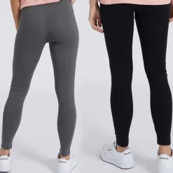Bench Damen Tamna Leggings 2er-Pack Schwarz/Anthrazit