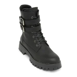 Bench Damen Tatton Schnallen Biker Stiefel Schwarz