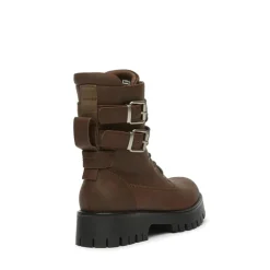 Bench Damen Tatton Schnallen Biker Stiefel Braun