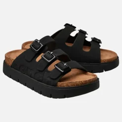 Bench Damen Ushuaia Dreifach Schnallen Sandalen Schwarz