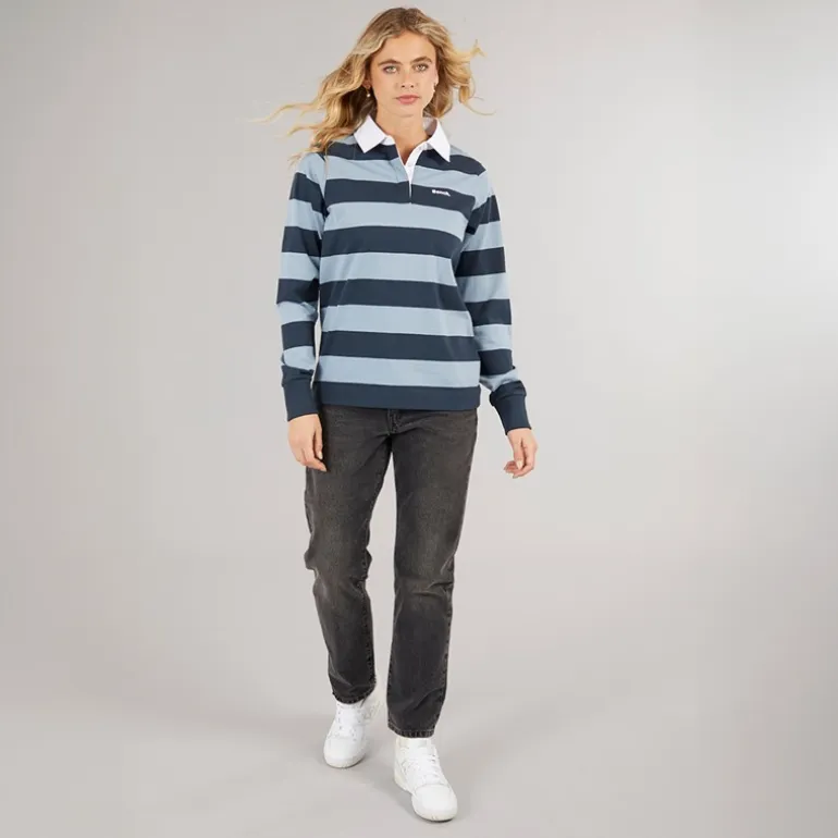 Bench Damen Wendren Rugby Shirt Navy/Dusky Blue Navy / Dusky Blue