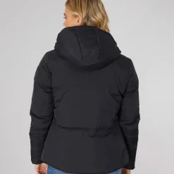 Bench Damen Willah Kurze Steppjacke Schwarz