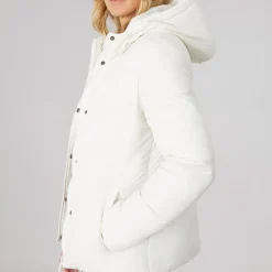 Bench Damen Willah Kurze Steppjacke Winter Weiss