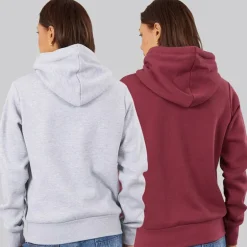 Bench Damen Zweierpack Kapuzenpullover Grau Meliert Cordovan