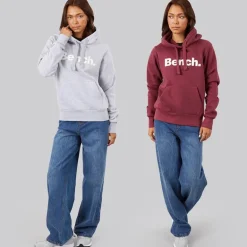 Bench Damen Zweierpack Kapuzenpullover Grau Meliert Cordovan