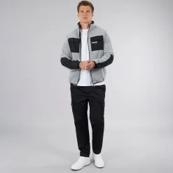 Bench Herren Anders Trichterhals Fleece Rund Grau