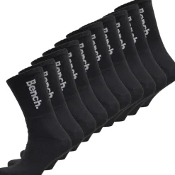 Bench Herren Apollo Zehnerpack Gepolsterte Crew Socken Schwarz/Weiß