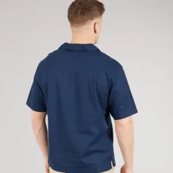 Bench Herren Auxin Hemd mit kurzem Arm Blau