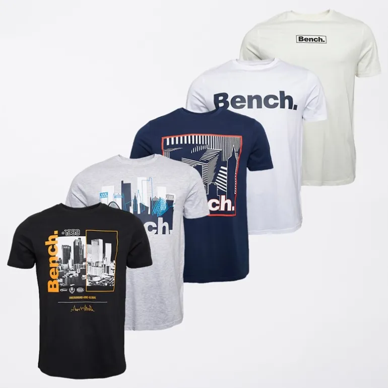 Bench Herren Aviona Fünferpack T-Shirts Mixed