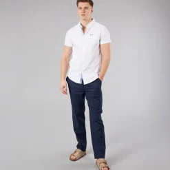 Bench Herren Bowdon Kurzarm Hemd Weiß