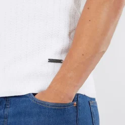 Bench Herren Brescia Strick Polo Weiß