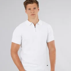 Bench Herren Brescia Strick Polo Weiß