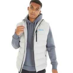 Bench Herren Galban Kapuzen-Steppweste Frost Grau