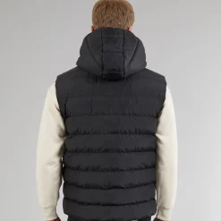 Bench Herren Galban Kapuzen Steppweste Schwarz